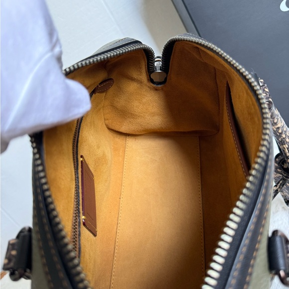 Coach Ruby Satchel 25 Snakeskin Detail Purse Handbag - Picture 13 of 17